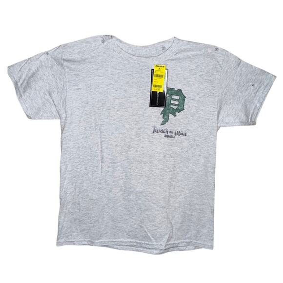 Primitive x Attack On Titan Cotton Tee Gray Boys Size M Sportswear Short Sleeve - Picture 1 of 8